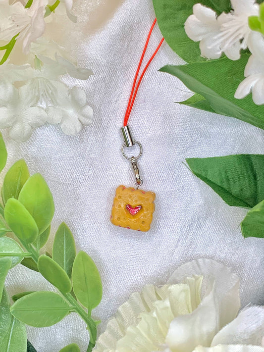 Raspberry Biscuit Charm