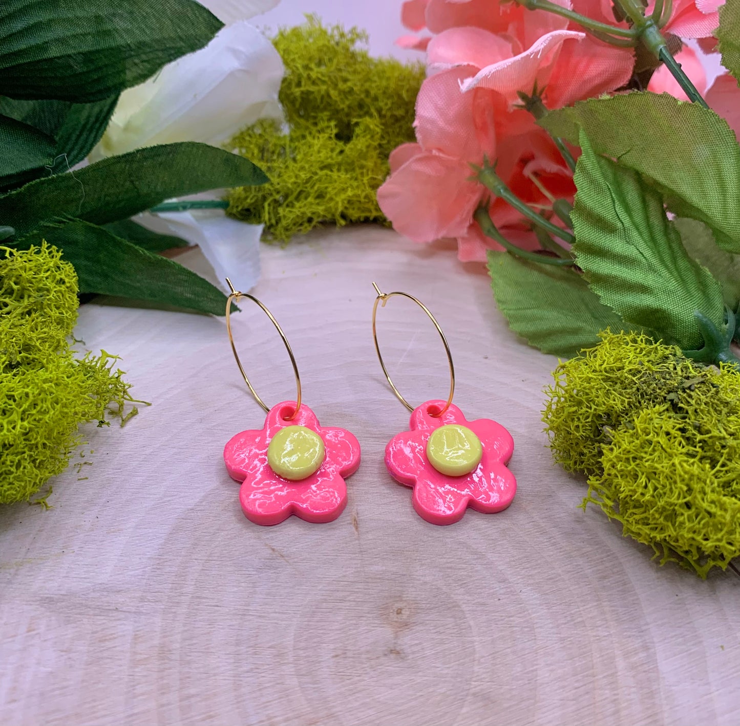 Flower Blossom Hoops